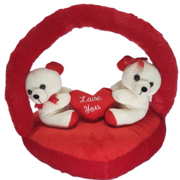 Sweetheart Teddy Bear Set with "Love You" Heart