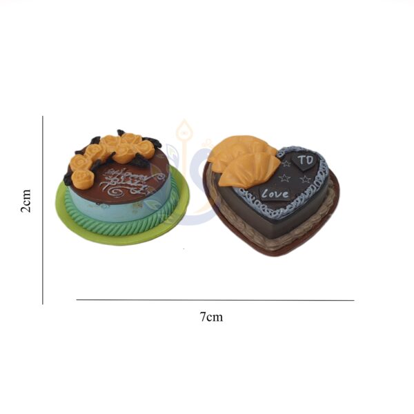 Miniature Chocolate Heart Shaped Birthday Cake