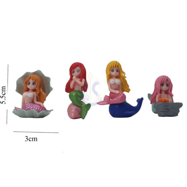 Cute Mermaids Miniature Doll Figure set of 4