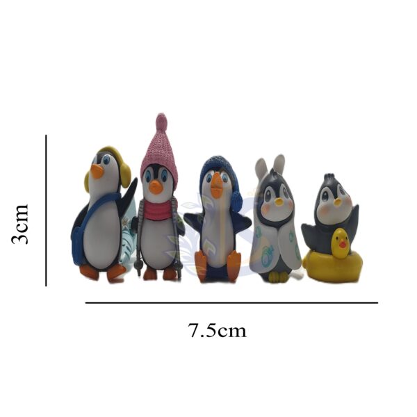 Miniature Penguin Figures set of 5