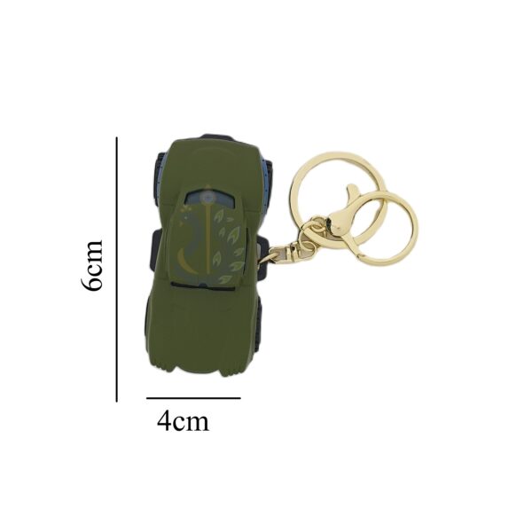 Militay Green Metal Car keychain