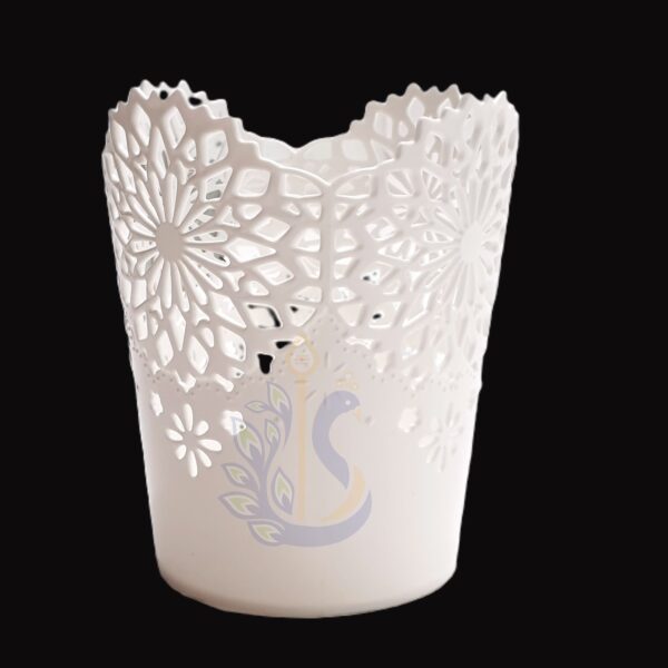 Decorative Lacy Cutout Plastic Organizer