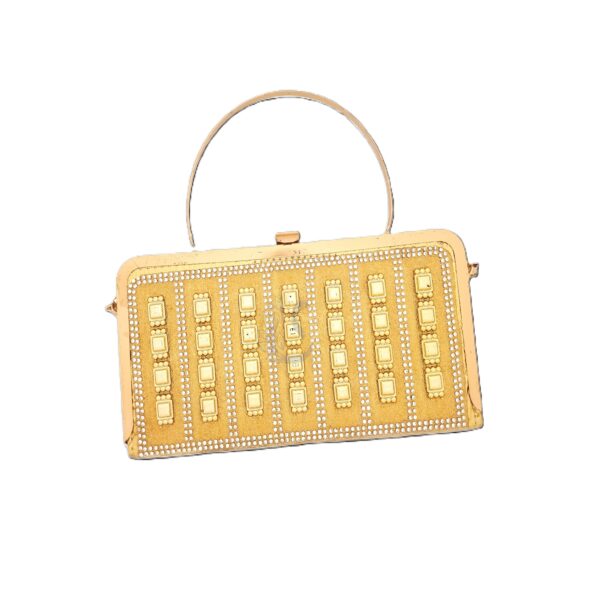 Goldern clutch bag