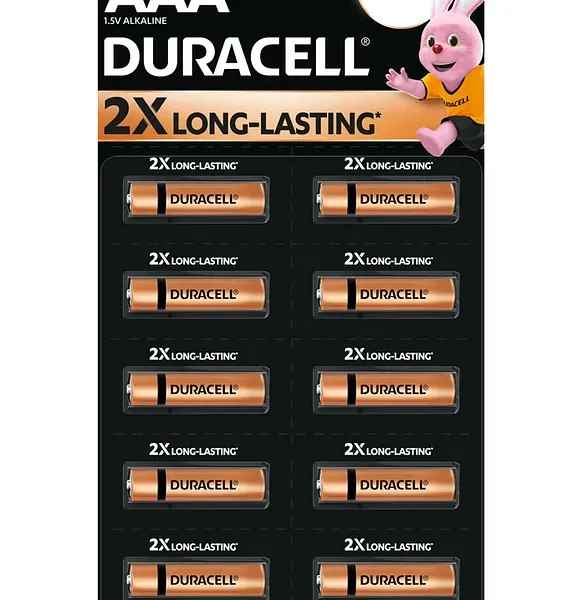 Duracell AAA × 10 Batteries