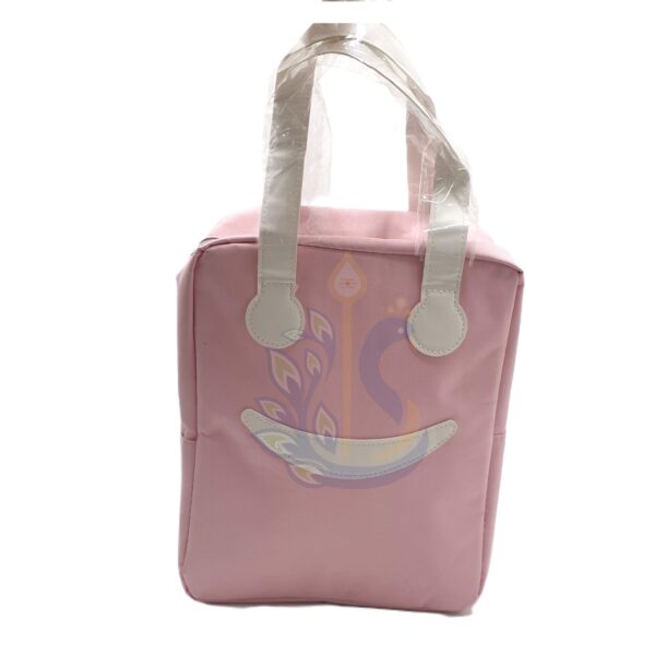 Pink Insulated Smiley Lunch Bag