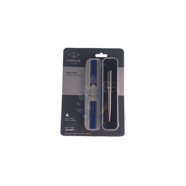 Silver Parker Vector Stainless Steel Ball Pen