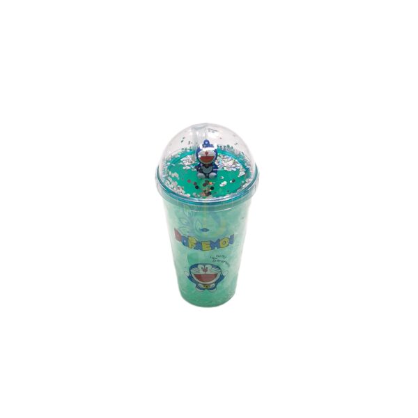 Doraemon Snow Globe Tumbler With Straw