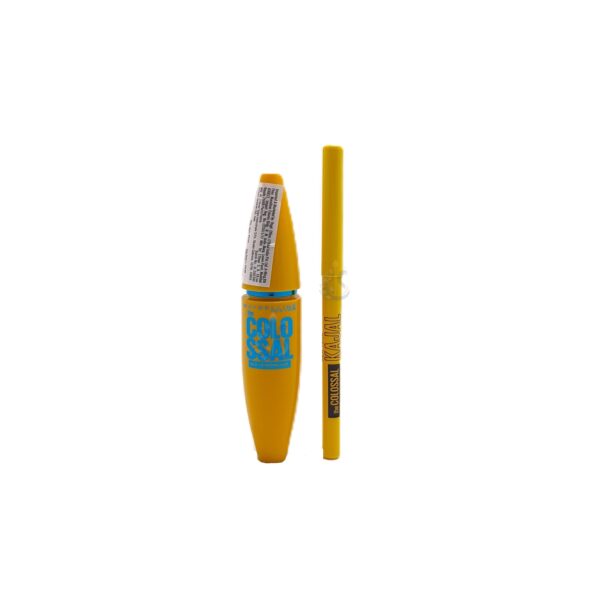 Maybelline Newyork The Colossal Volumizing Waterproof Mascara+Kajal Kit