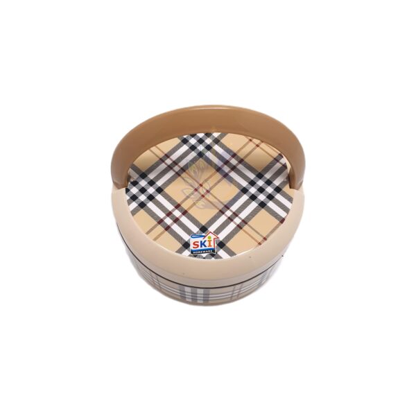 Round Insulated Steel 2 Containers Lunch Box
