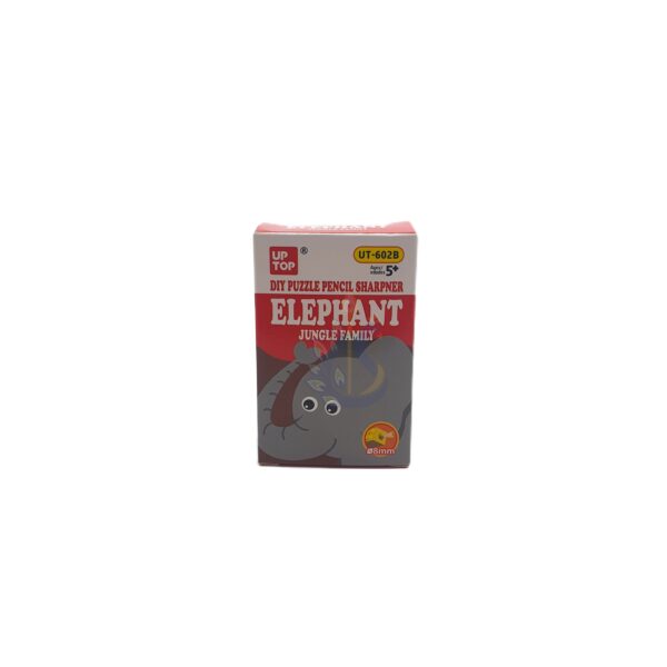 Puzzle Pencil Sharpener  Elephant Jungle Family