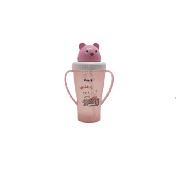 Princy International Bear Top Baby Sippy Cup with Handles (Pink)