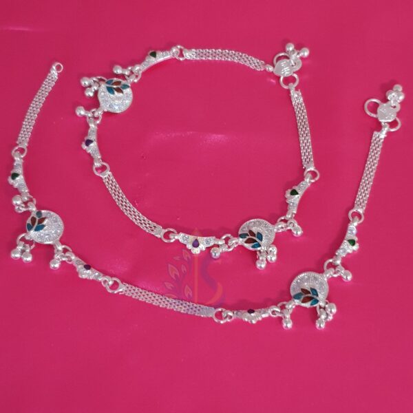 Silver Plated Designer Anklets