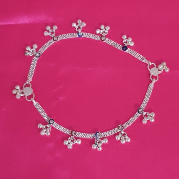 Silver Plated Light Weight Jhumka Payal