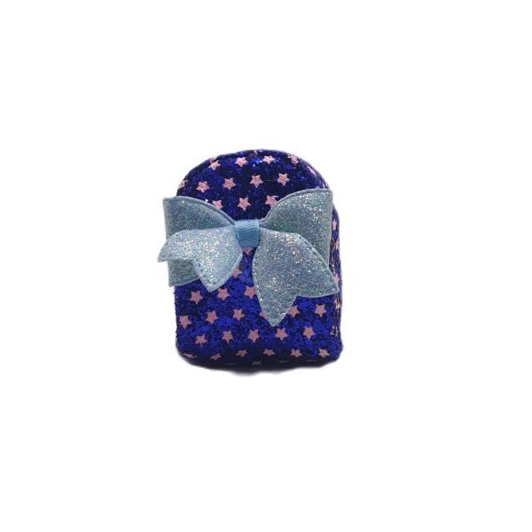 Glitter Star Mini Backpack with Sparkle Bow Keychain