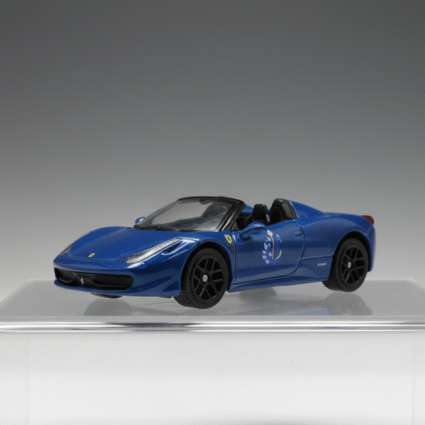 Blue Ferrari 458 Spider Die-Cast Model Car