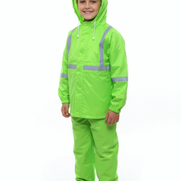 Kids High Visibility Reflective Waterproof Rain Suit