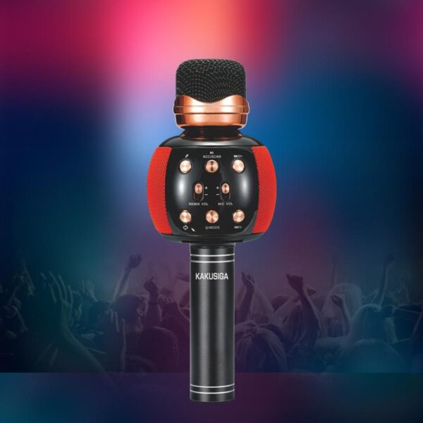 5-in-1 Wireless Bluetooth Karaoke Microphone with Hi-Fi Speaker and Recorder