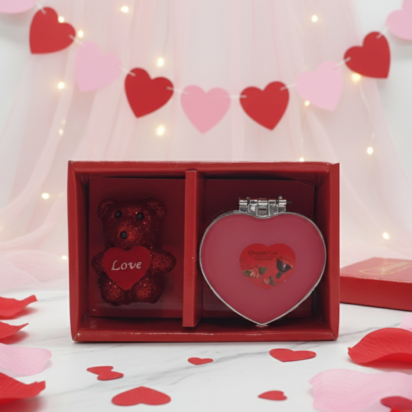 Heart-to-Heart Jewelry Box & Bear Set