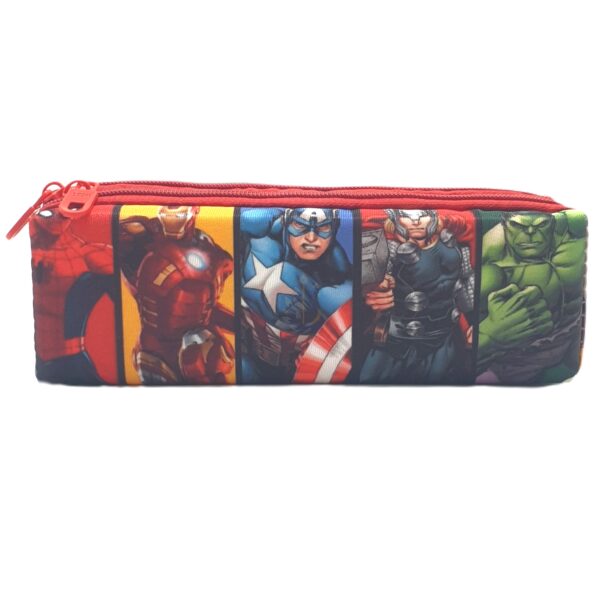 Avengers Superheroes Multi-Compartment Pencil Case – Dual Zipper Marvel Edition Pouch